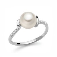 Anello Miluna Donna in Oro bianco Perla PLI1653MILUNA